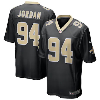 mens nike cameron jordan black new orleans saints game jers